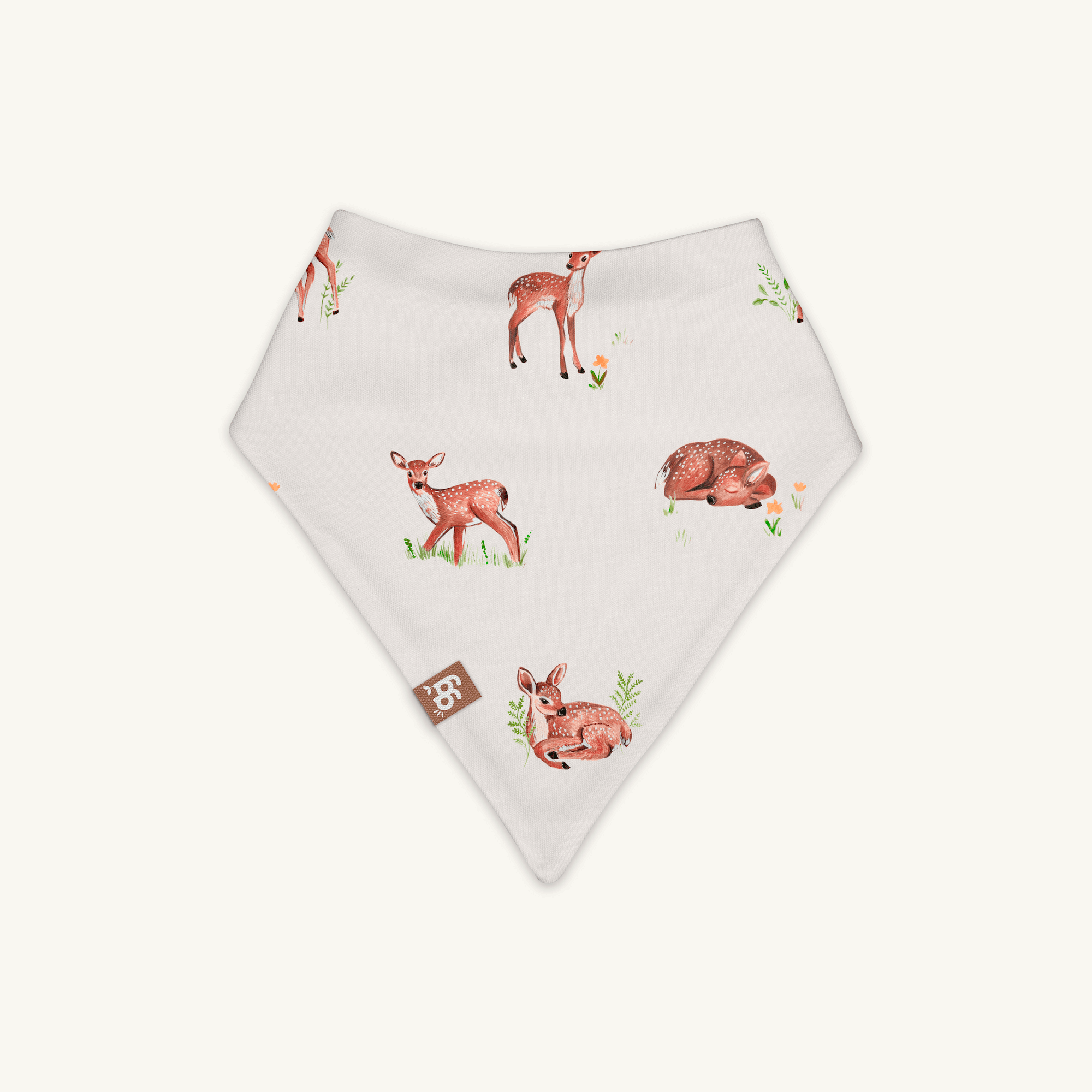 Fleeting Fawns Baby Bib from GrowGrows with bamboo fabric