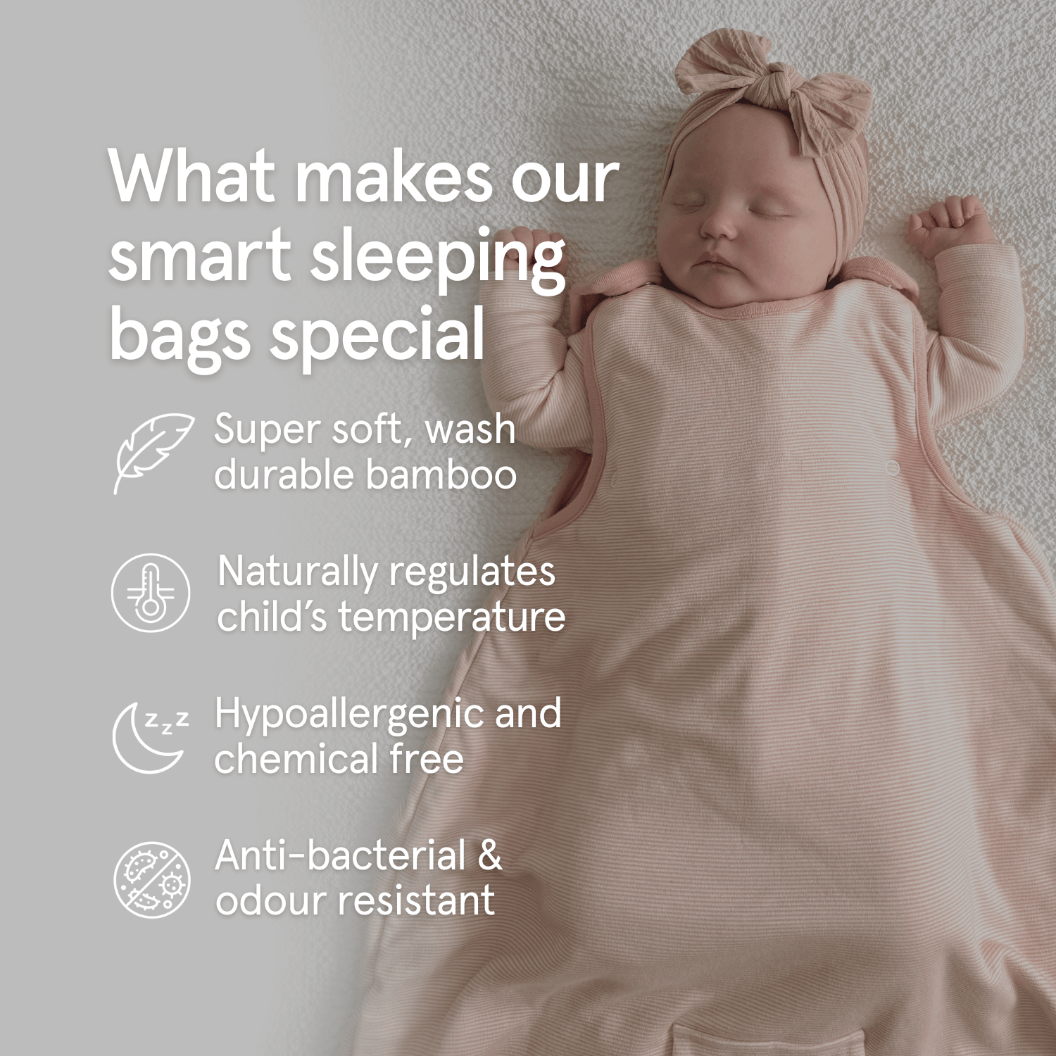 What makes the GrowGrows Smart Sleeping Bags Special with key features
