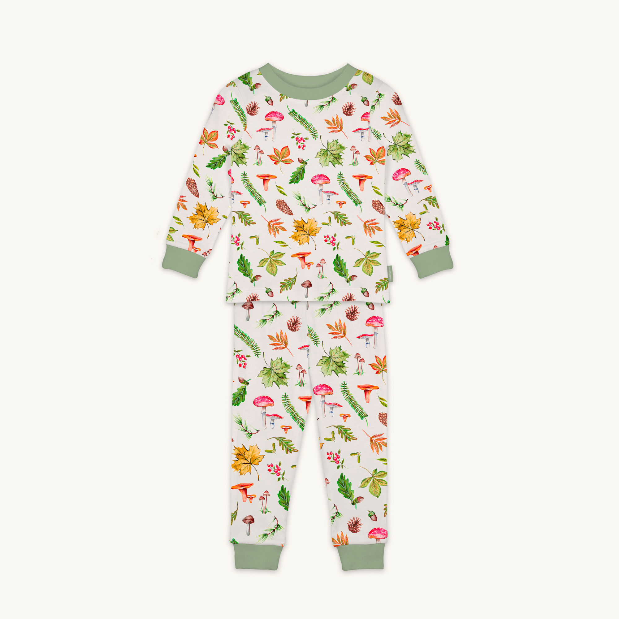 Woodland Walks Sleepsuit with woodland forest print made from bamboo and organic cotton from GrowGrows
